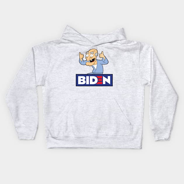 Biden 2024 Kids Hoodie by Alema Art